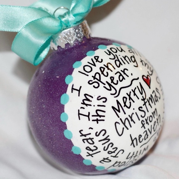 Christmas in Heaven Ornament – A Personalized Keepsake for Loved Ones Above - Picture 4 of 8